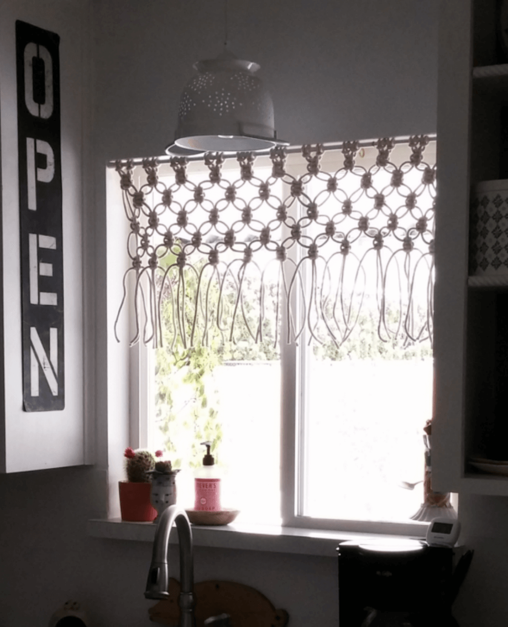 Simply Magnificent Macrame Kitchen Curtains — Homebnc