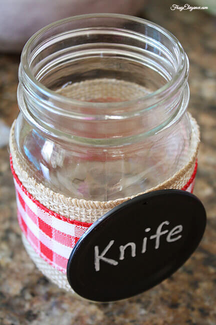 Mason Jars with Cute Chalkboard Label Spaces