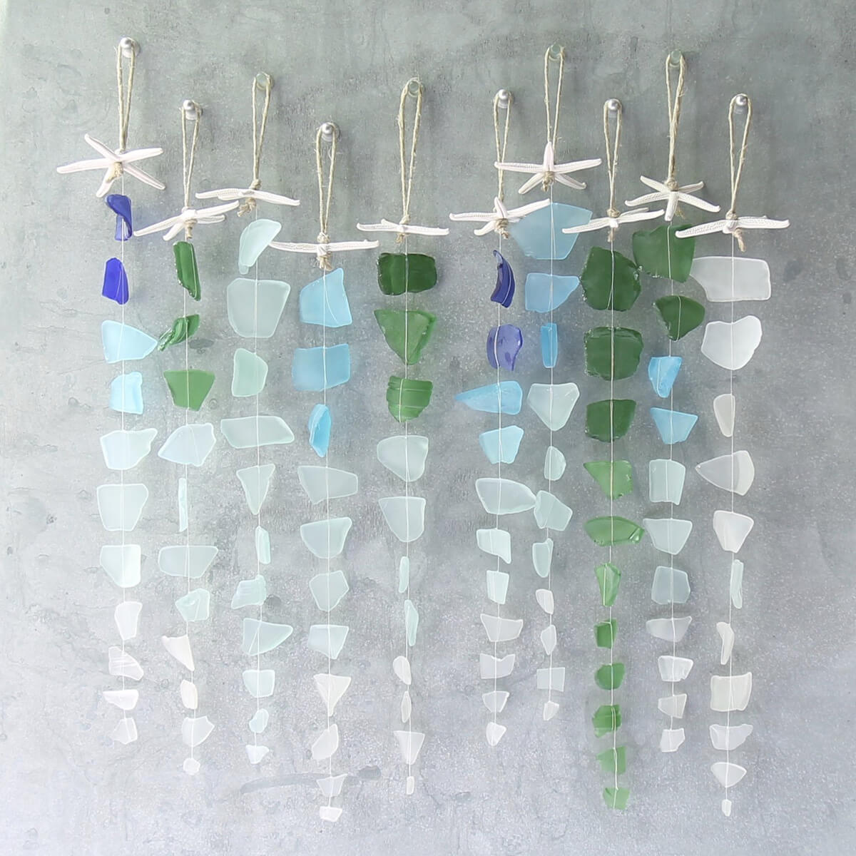 Hanging Sea Glass Sun Catcher Mobile