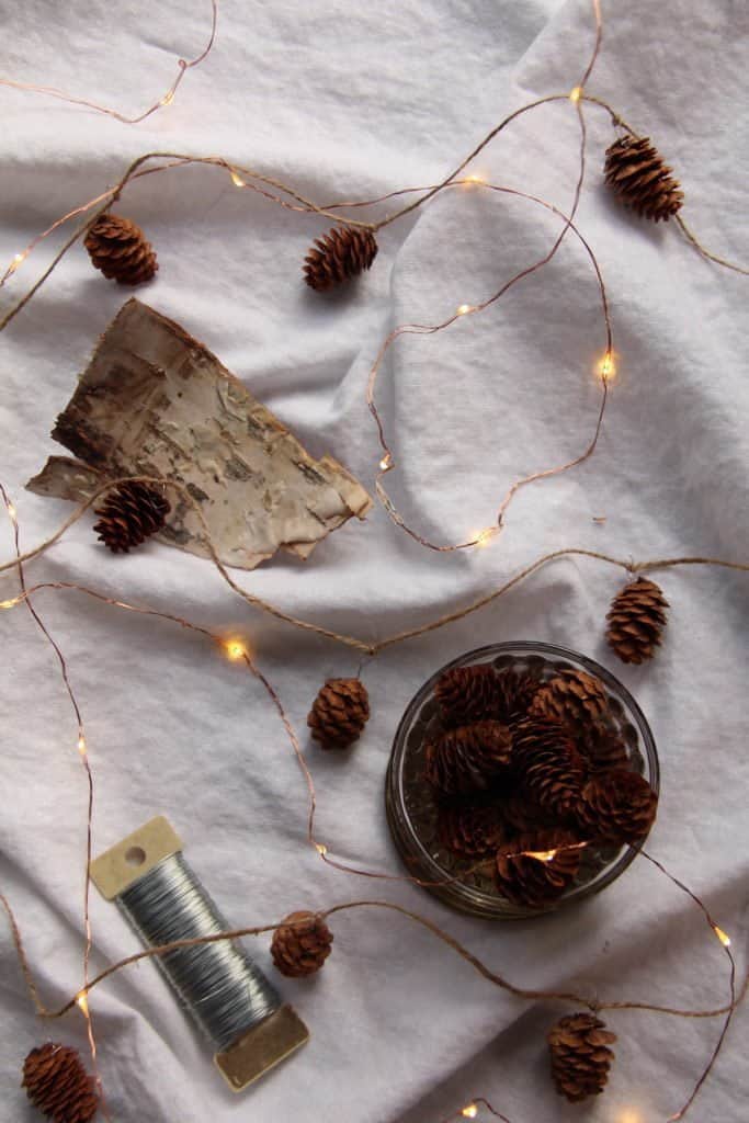 Light the Way with Pinecone Garland