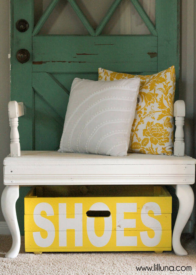Bright and Colorful Painted Shoe Box
