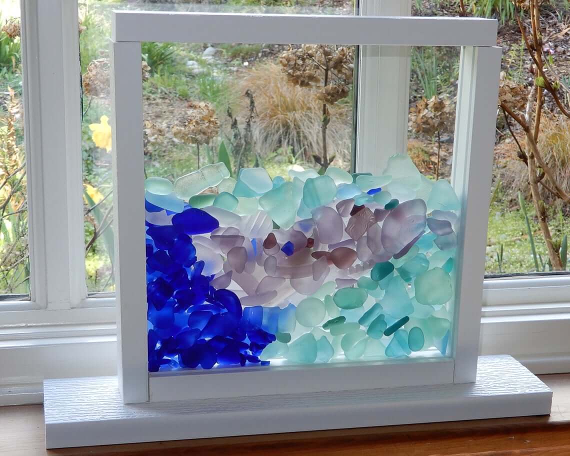 sea glass window art