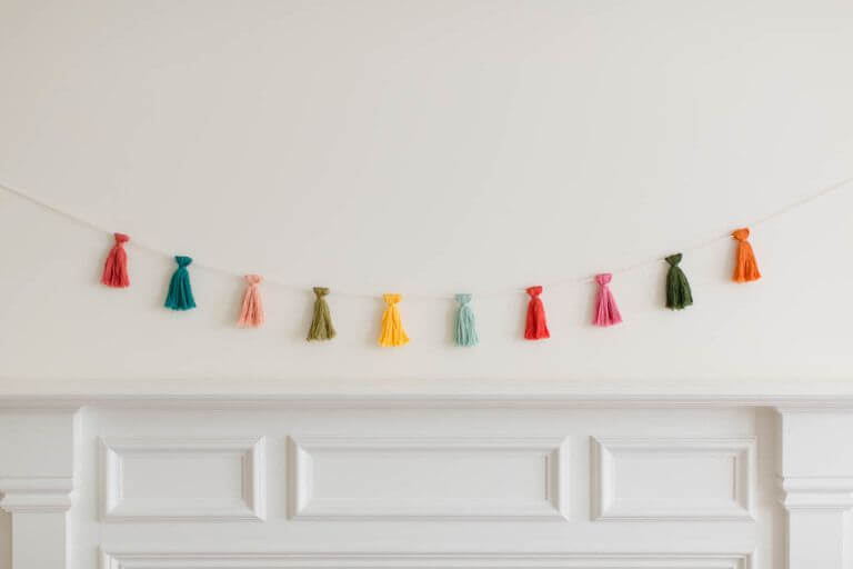 Simple and Chic Multi-colored Tassel Garland