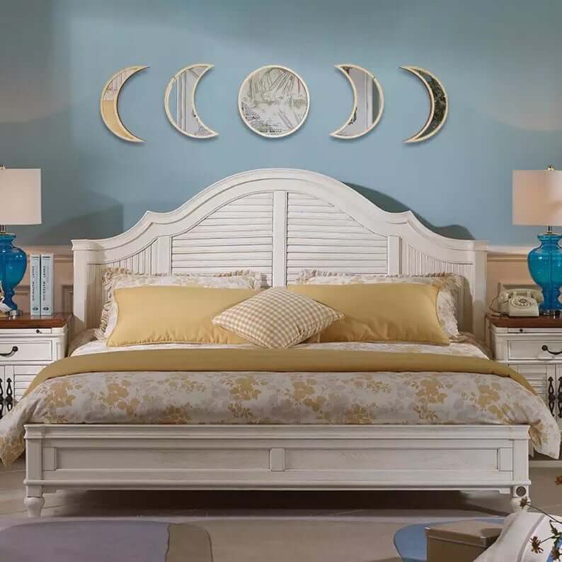 Set of Moon Phase Wall Mirrors