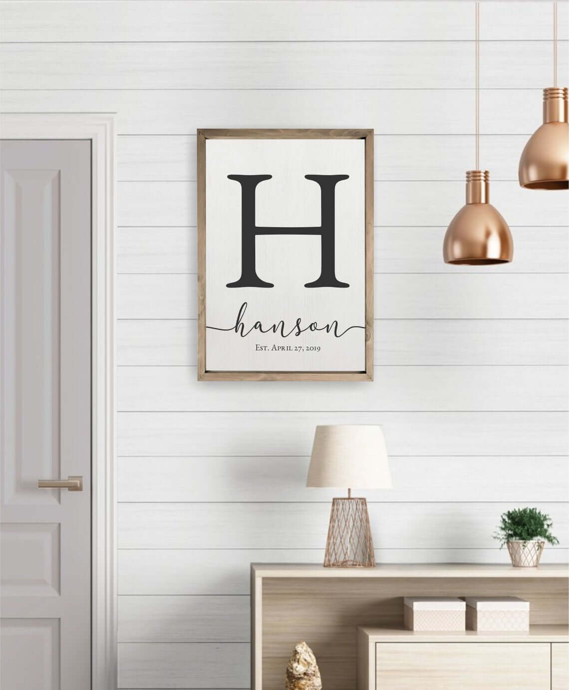 Wall Hanging with Initial and Name