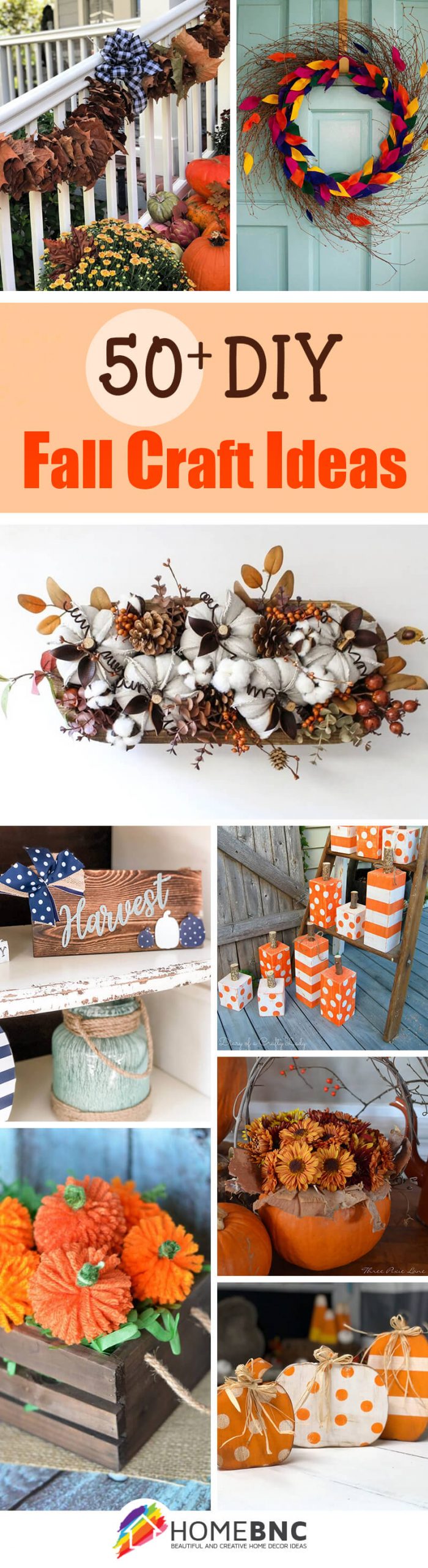 50+ Best DIY Fall Craft Ideas and Decorations for 2021