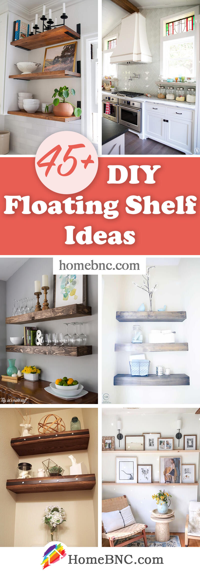 45 Best Diy Floating Shelf Ideas And Designs For 2021