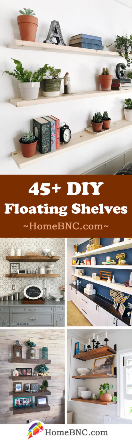 45+ Best DIY Floating Shelf Ideas and Designs for 2023