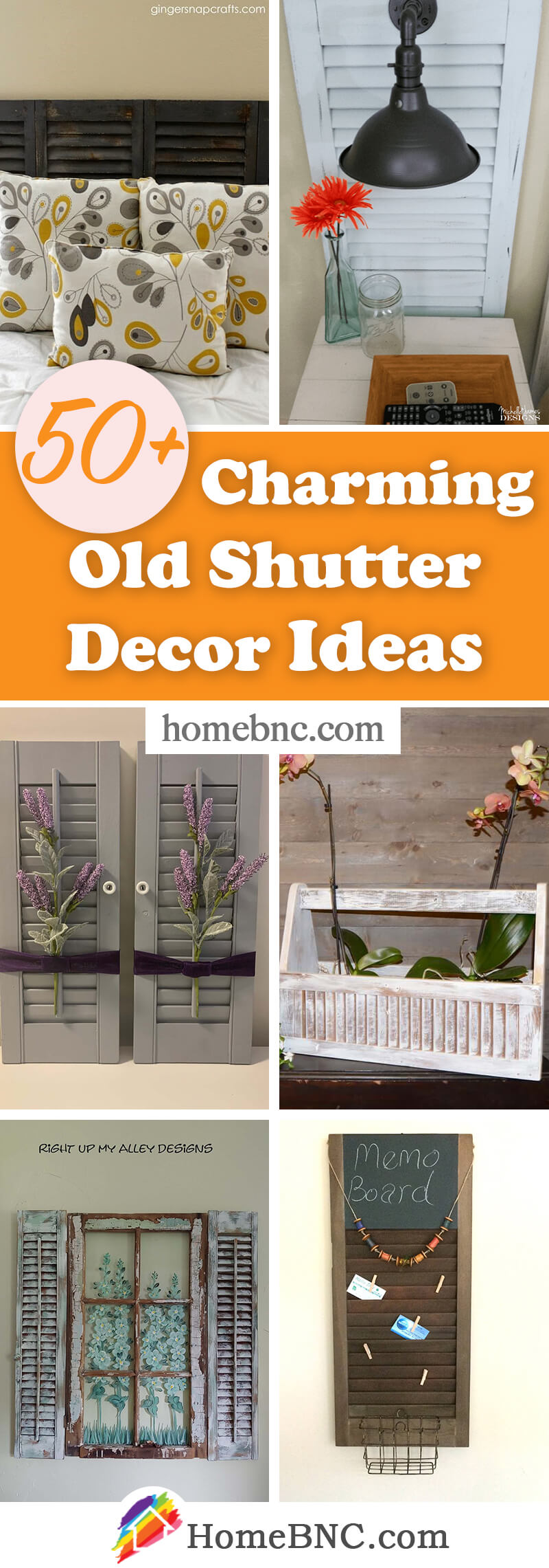 Old Shutter Decoration and Design Ideas