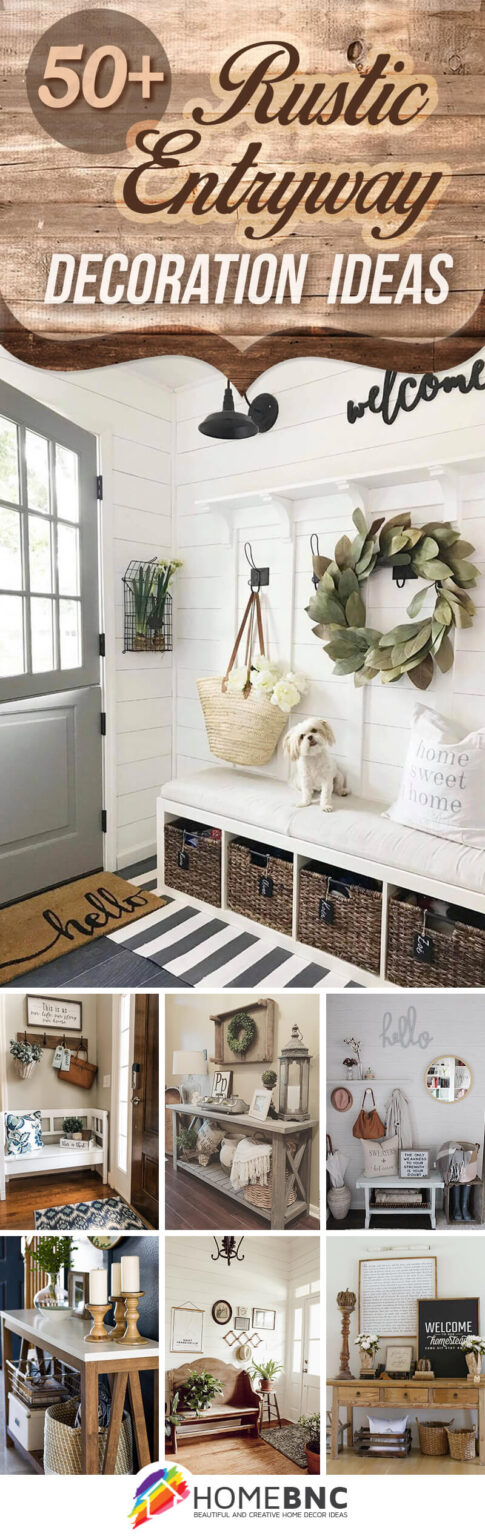 50+ Best Rustic Entryway Decorating Ideas and Designs for 2023