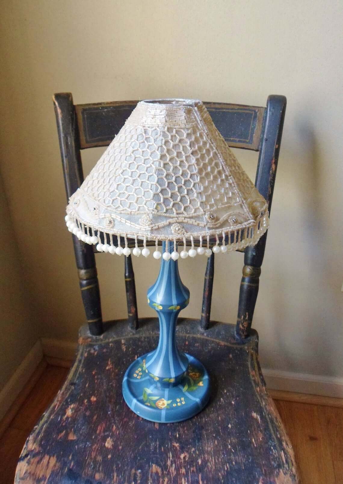 Cool Bohemian Dangling Pearls Lamp Shade