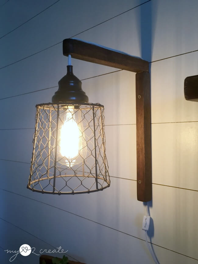 Farmhouse Wire Basket Sconce Lights