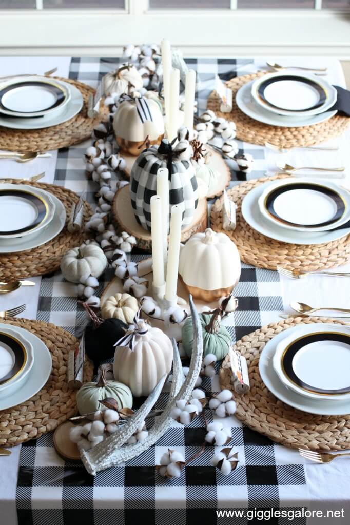 Stunning Buffalo Plaid Thanksgiving Tablecloth