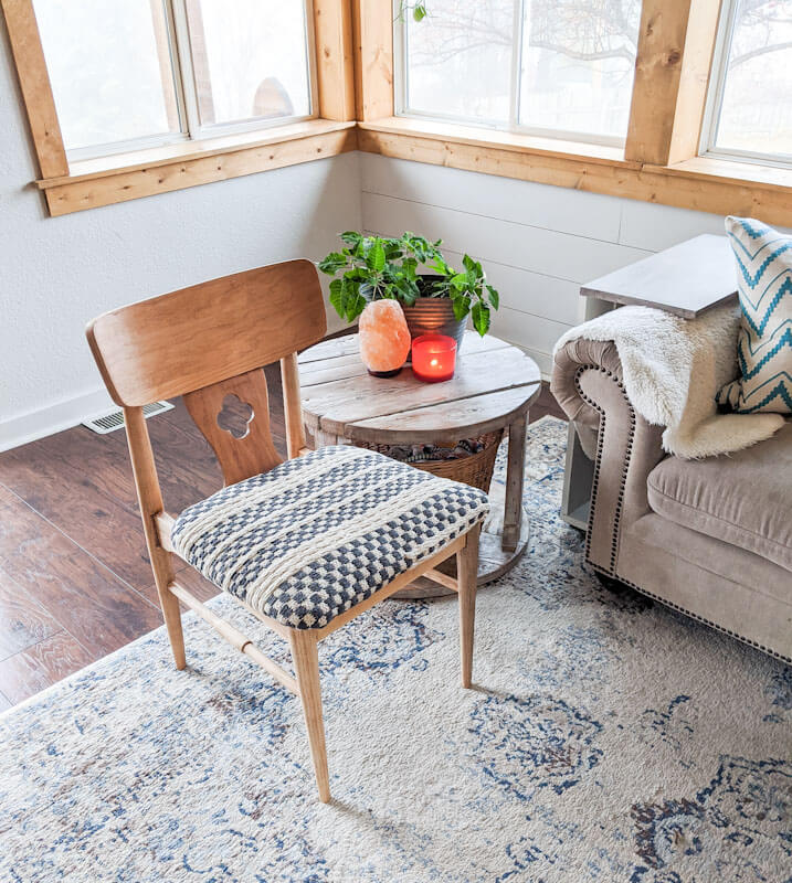 Perfect Upcycled Re-Upholstered Sitting Chair