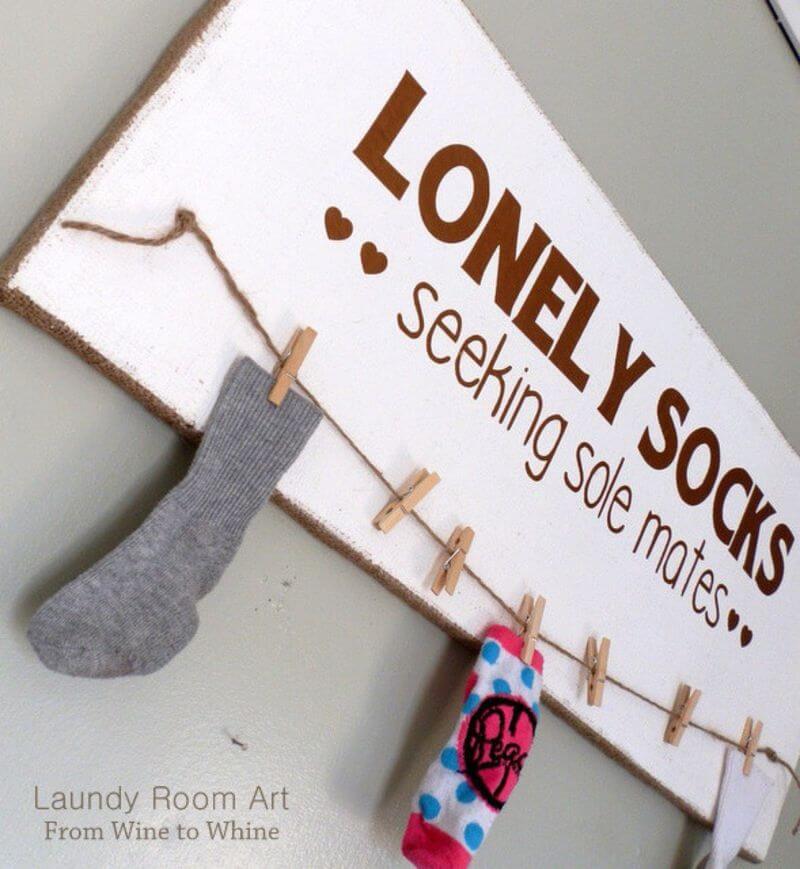 Funny Hooking Up Single Socks Sign