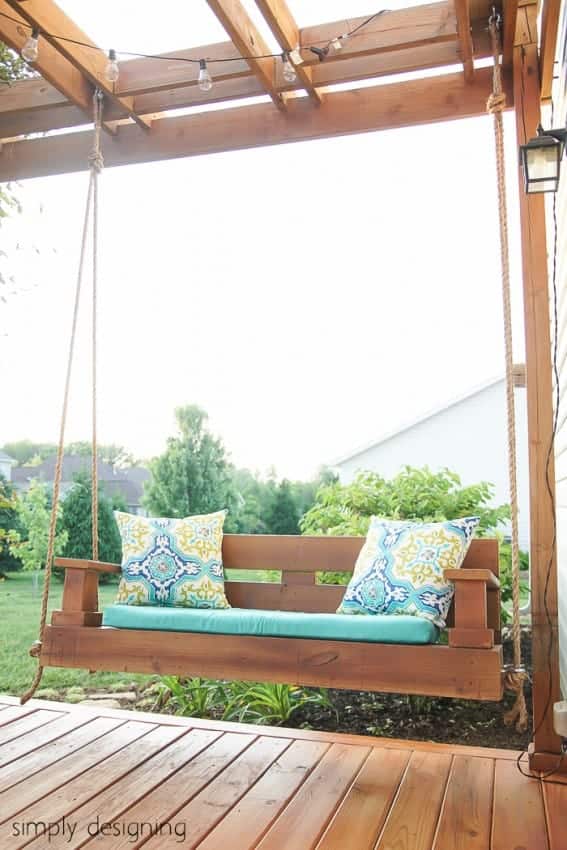 Relaxing and Picturesque Porch Swing