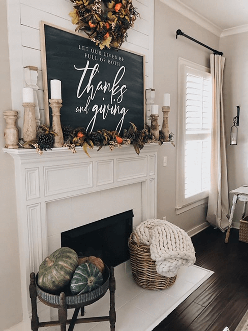 thanksgiving mantel homebnc chalkboard mantels homemydesign