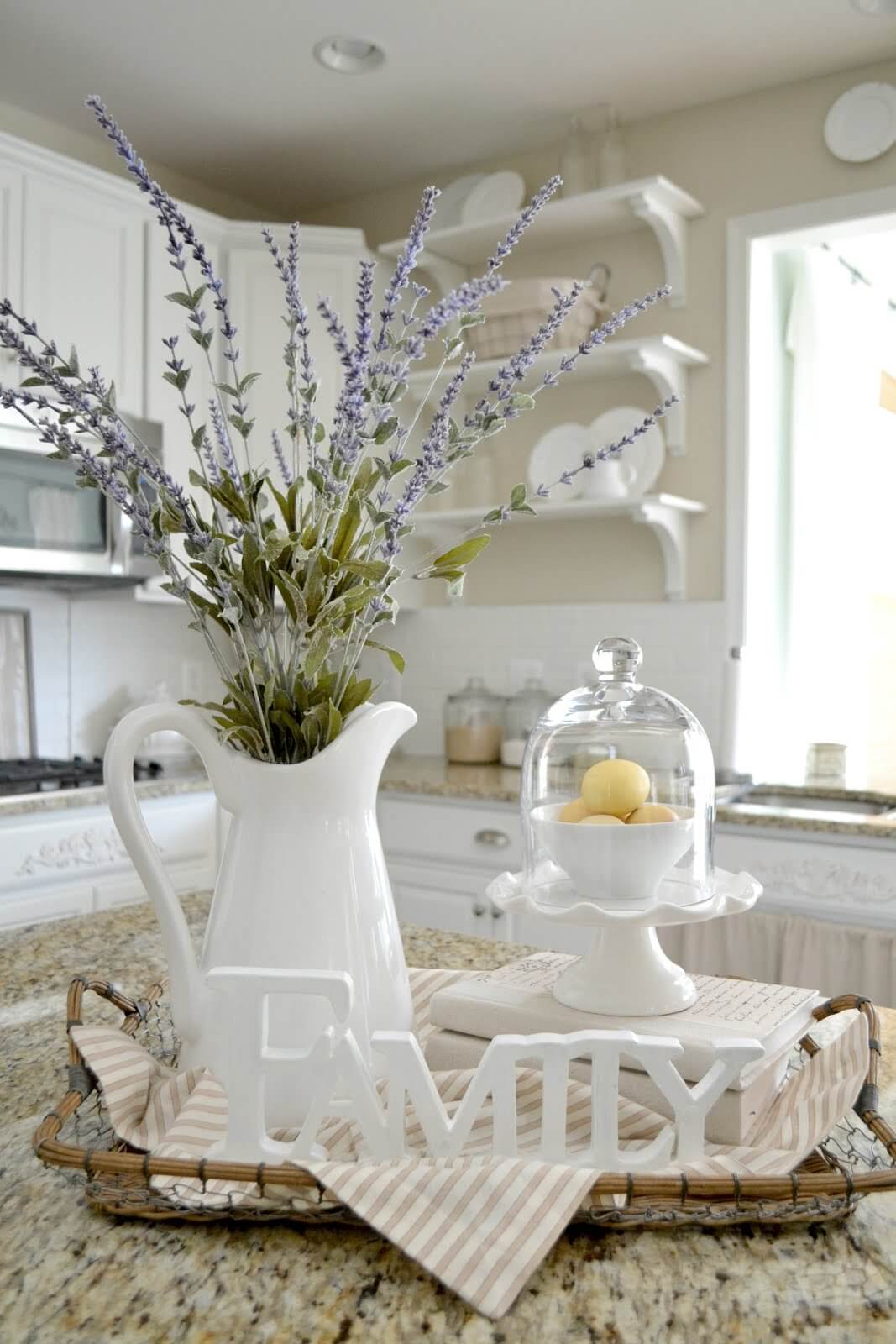Creamy Whites and Pastels in a Wire Basket
