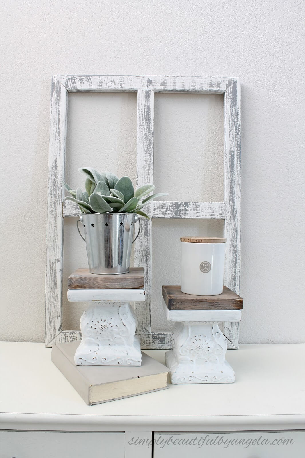 Easy Repurposed Dollar Store Pedestals