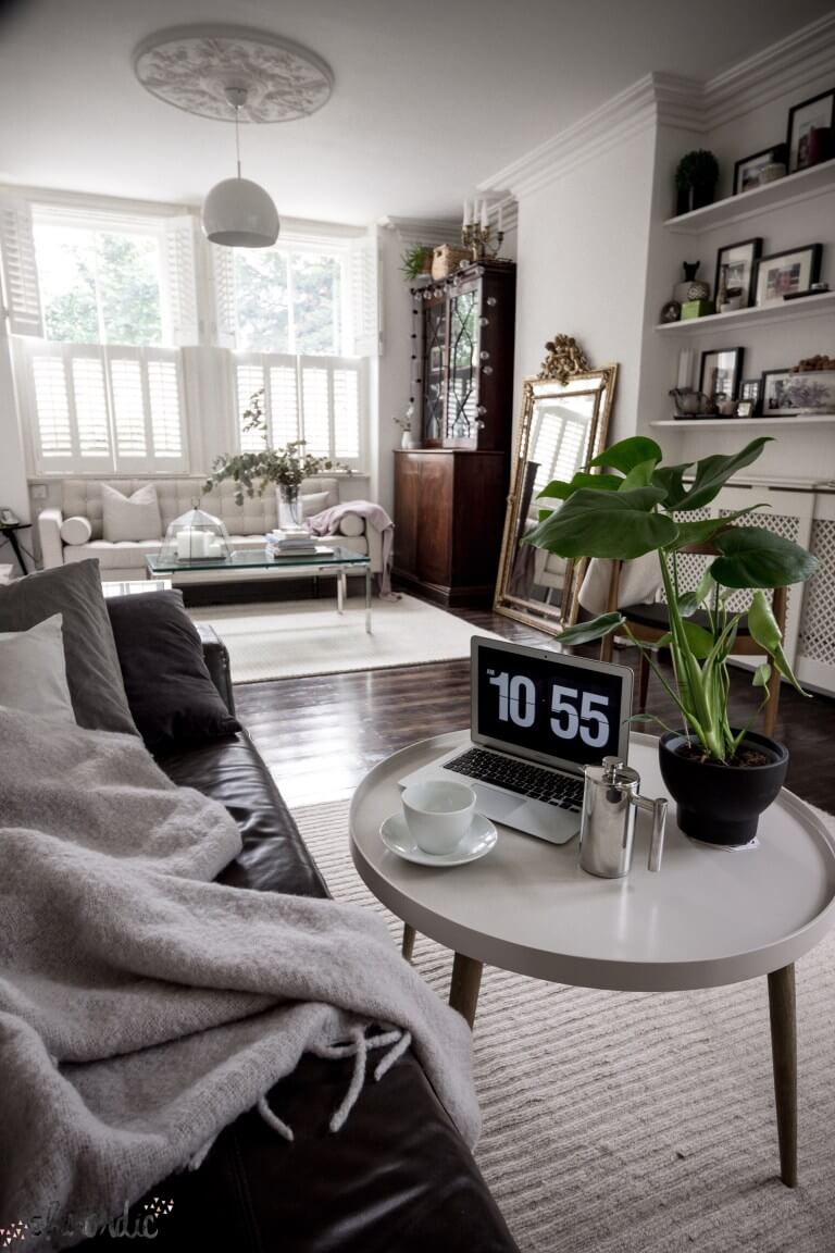 small old apartment living room