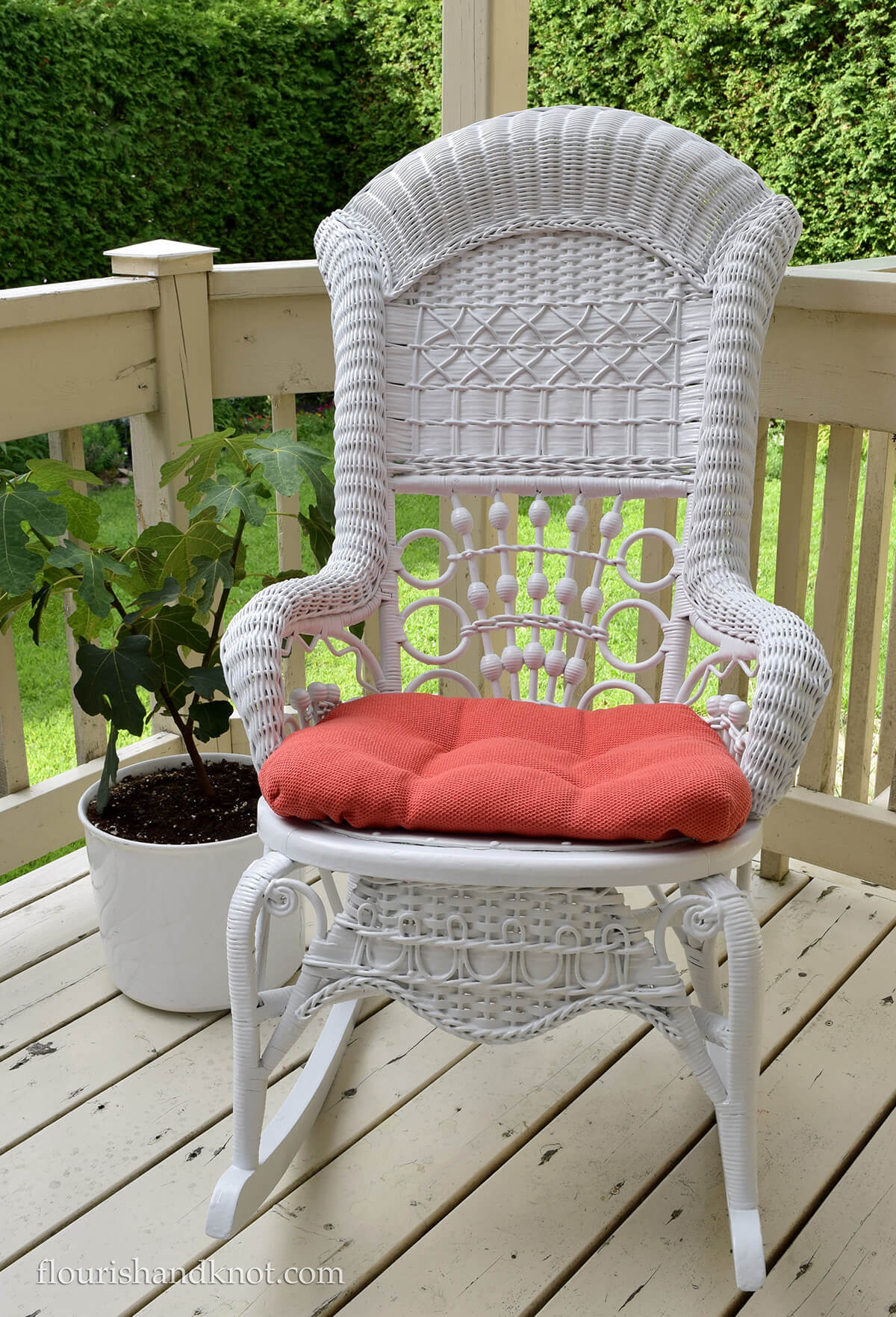 Revitalized Gorgeous Wicker Rocking Chair