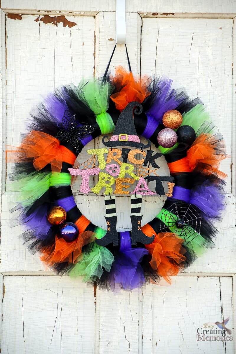 Bright And Whimsical Halloween Wreath