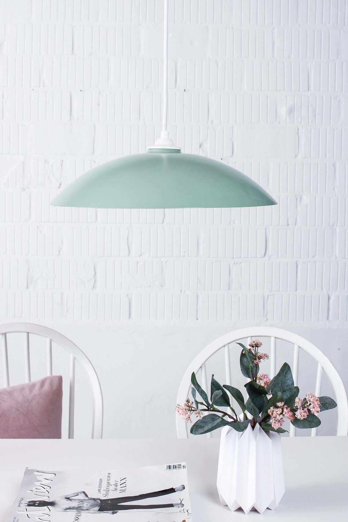 Classic Mint Green Pendant Dining Light