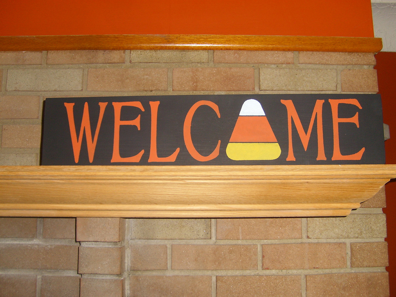 Candy Corn Welcome Sign
