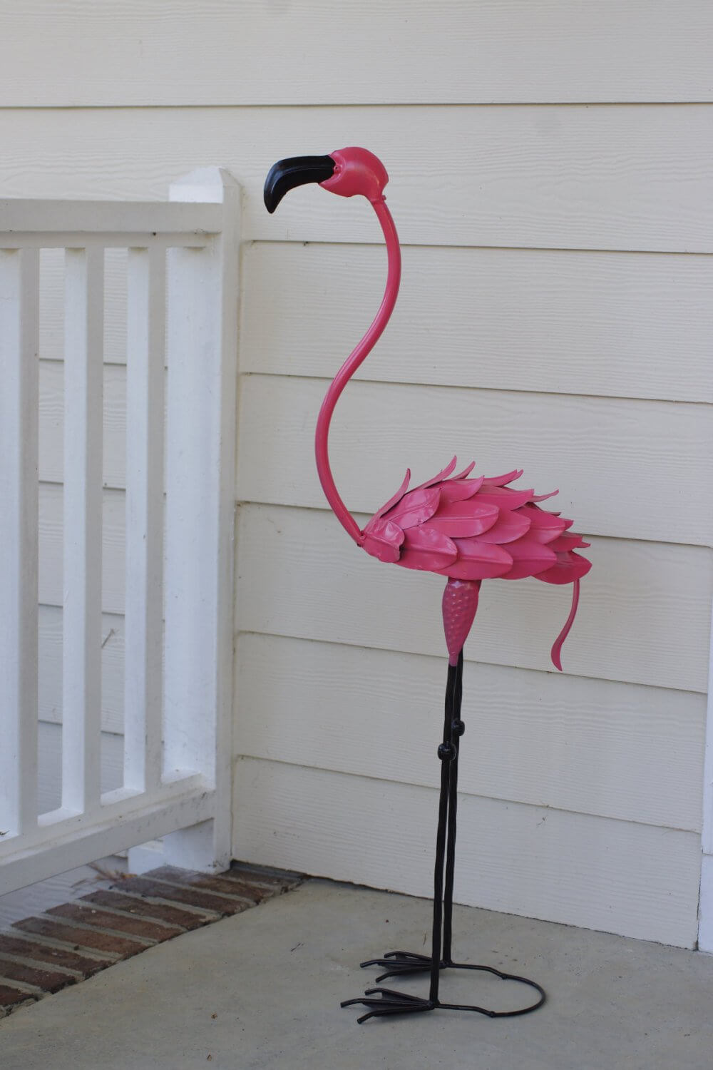 Cheerful Flamingo Standing Porch Decoration