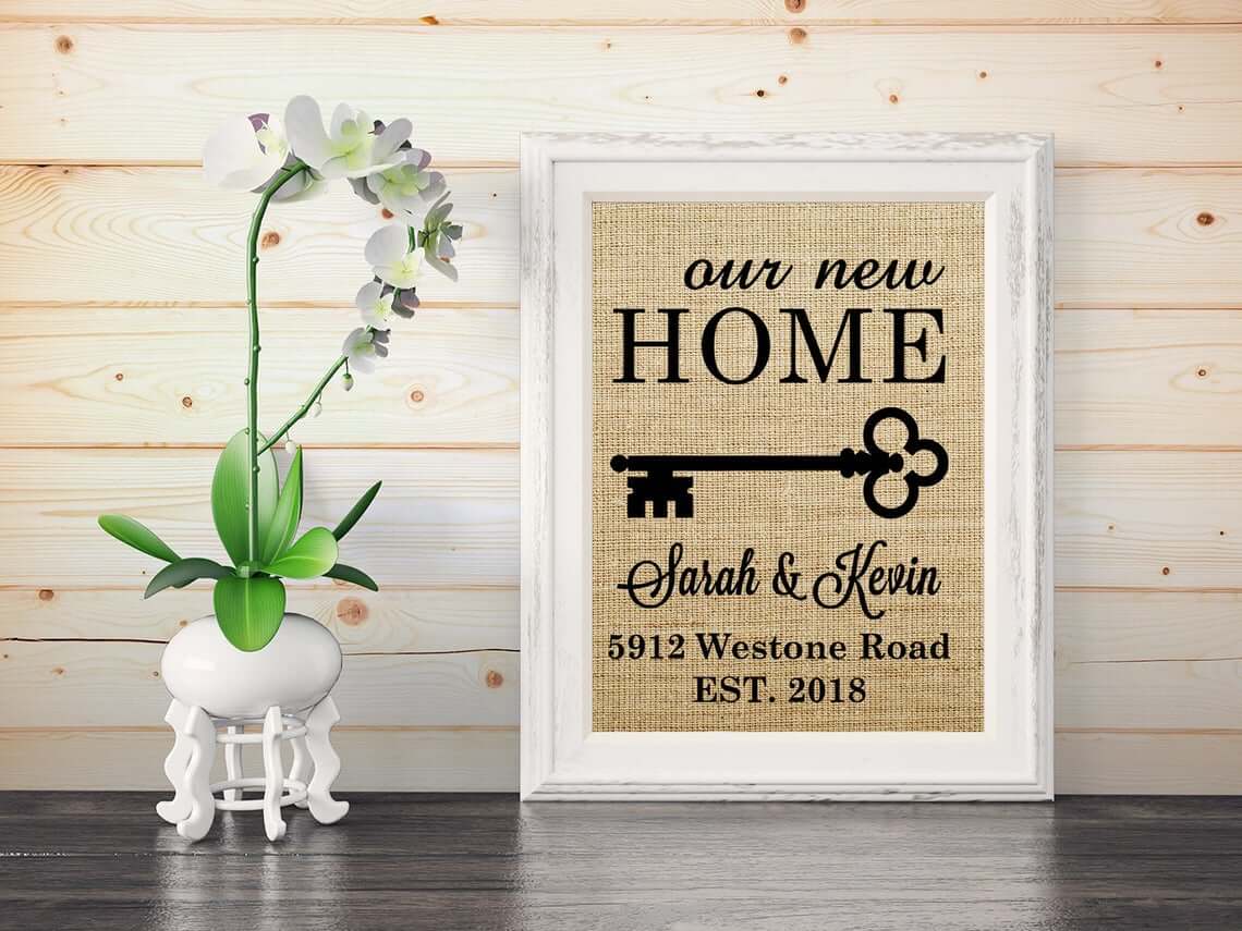 Rustic Burlap Print for Home Decor