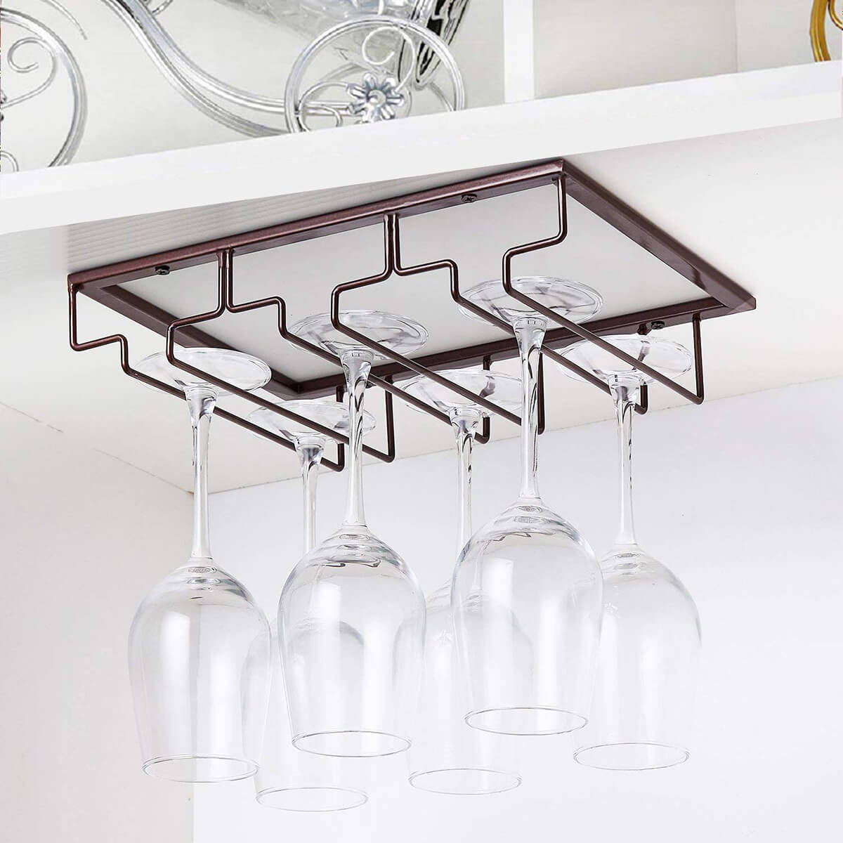 Under The Cabinet Wine Glass Storage