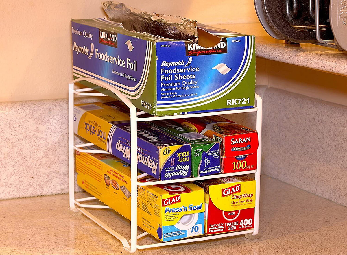 Organizer da cucina con tre ripiani