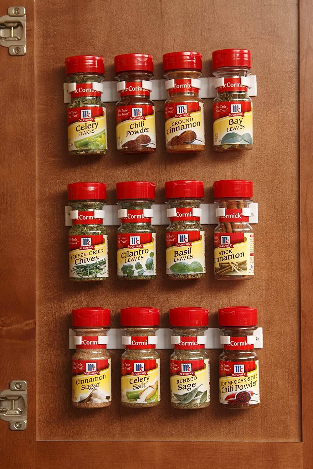 Spice Jar Grip Holder Clip Strips