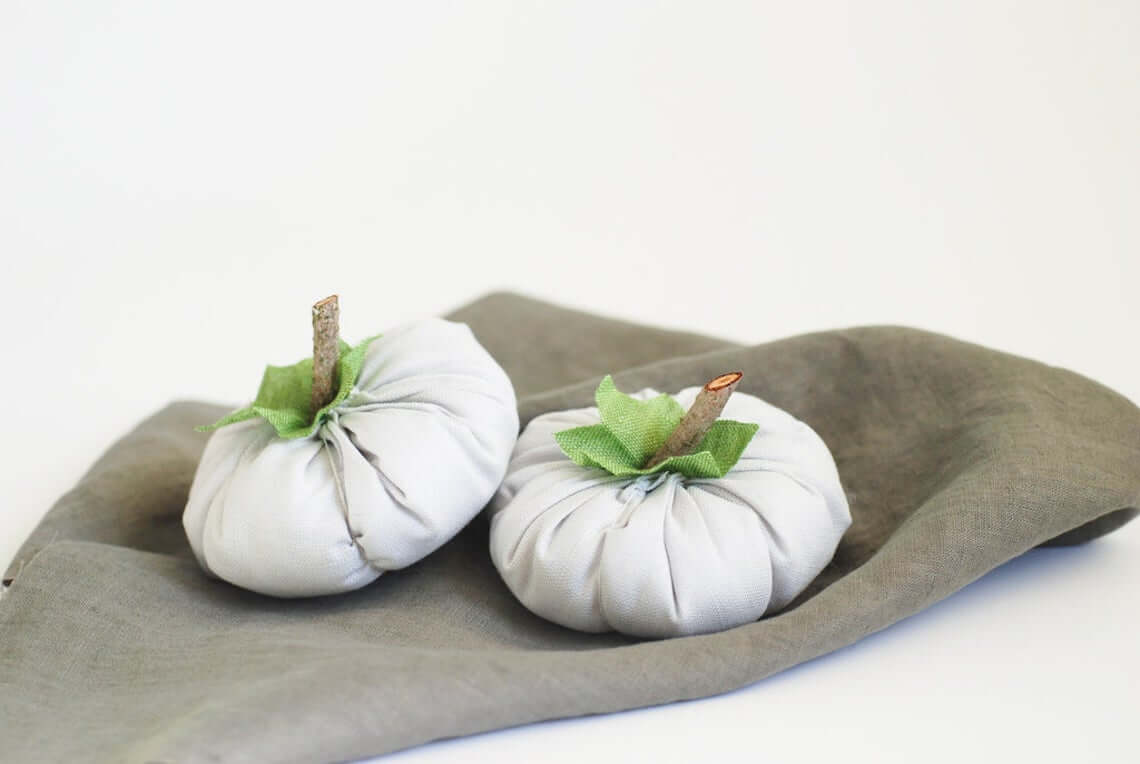 Simplistic and Neutral Wide Fabric Pumpkin