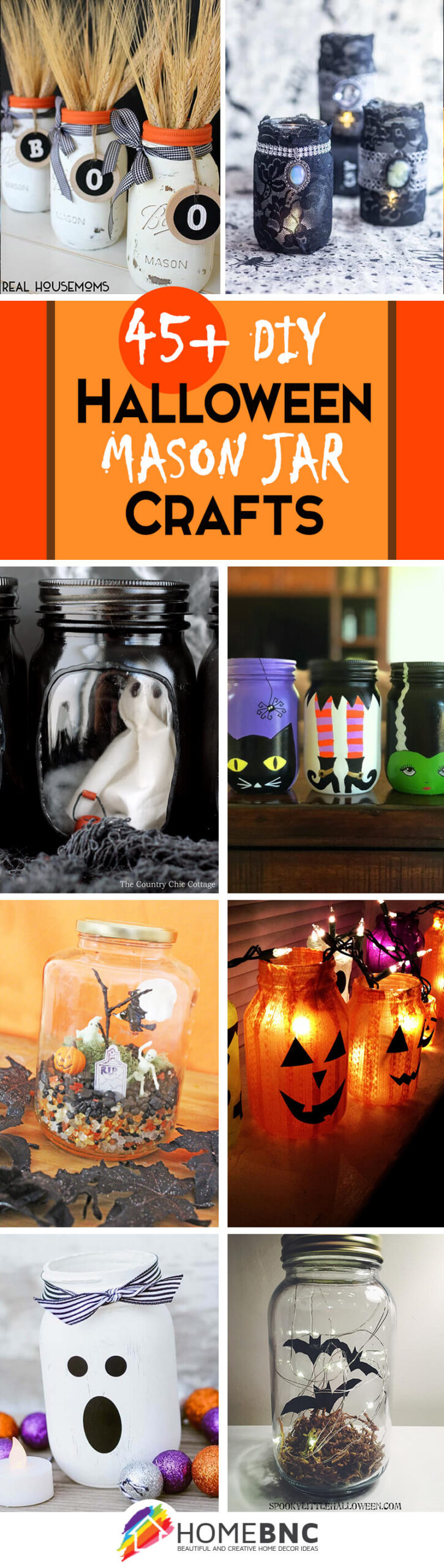 DIY Mason Jar Halloween Craft Ideas
