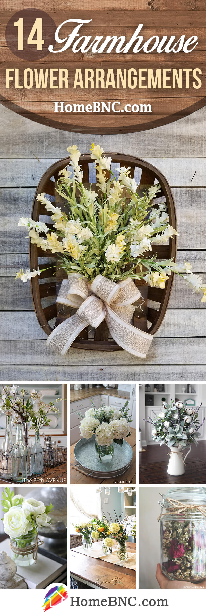 14 Best Farmhouse Style Flower Arrangements Ideas And Designs For 2021