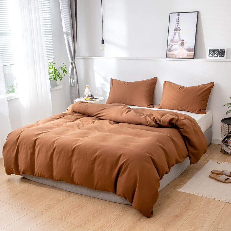 Rich and Creamy Chocolate Brown Bedroom Comforter — Homebnc Chocolate Brown Room Designs
