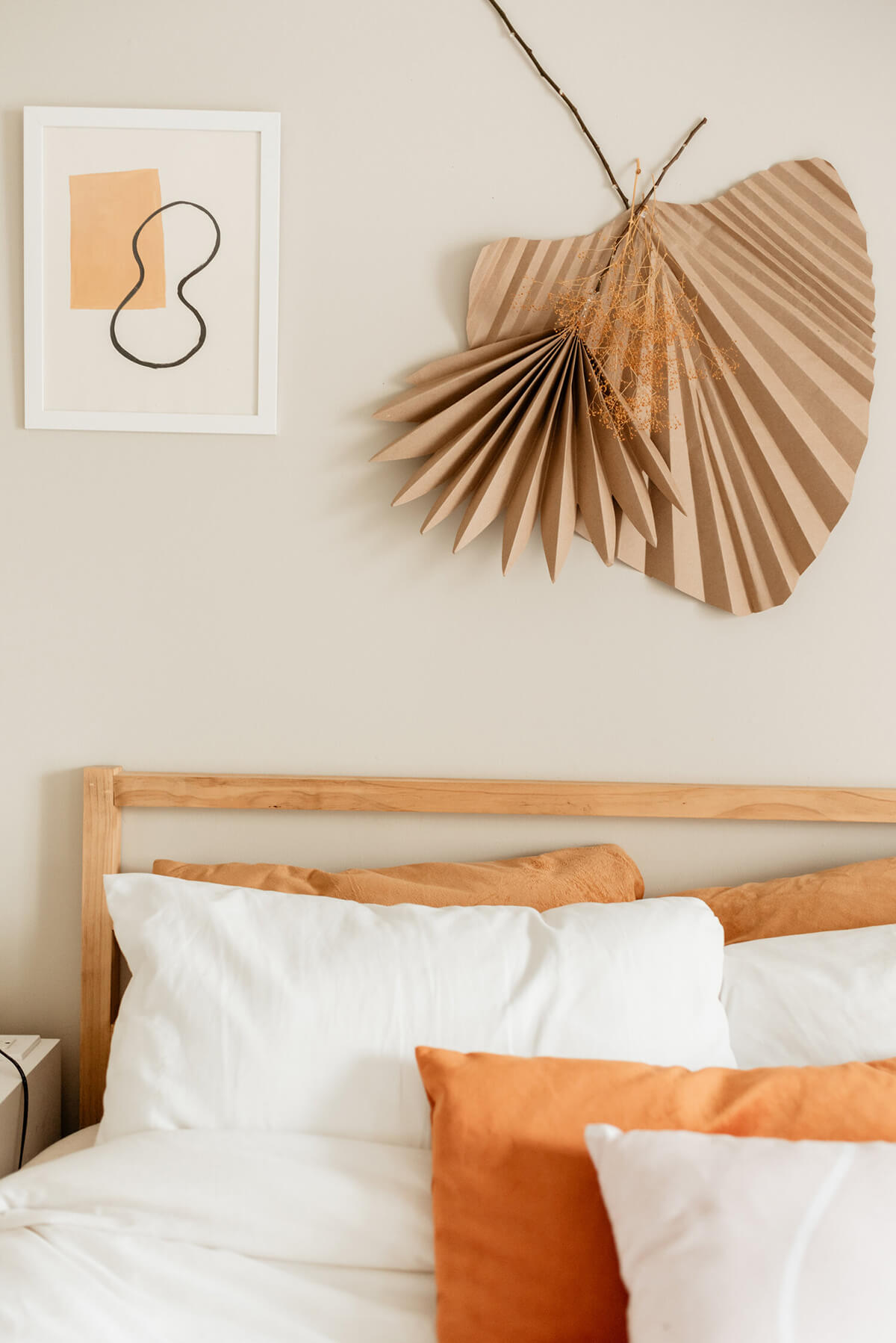 Artistic Burnt Orange and Brown Wall Art