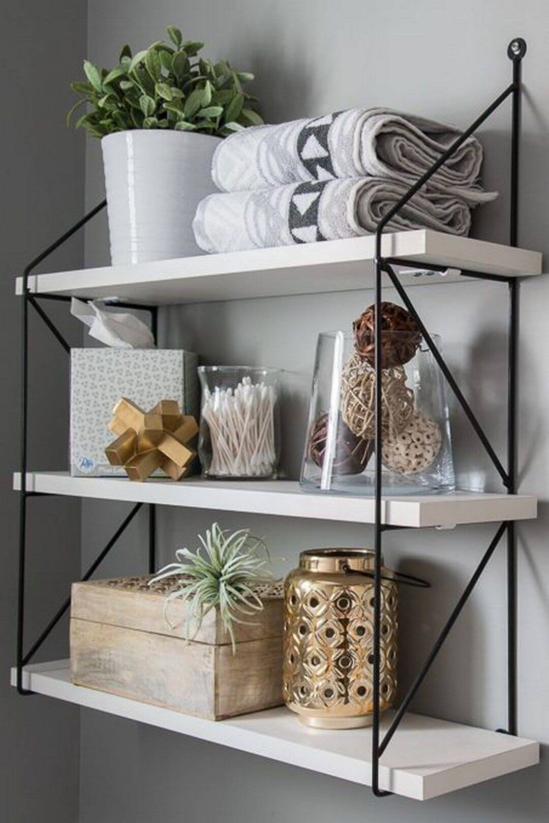 small bathroom shelf ideas