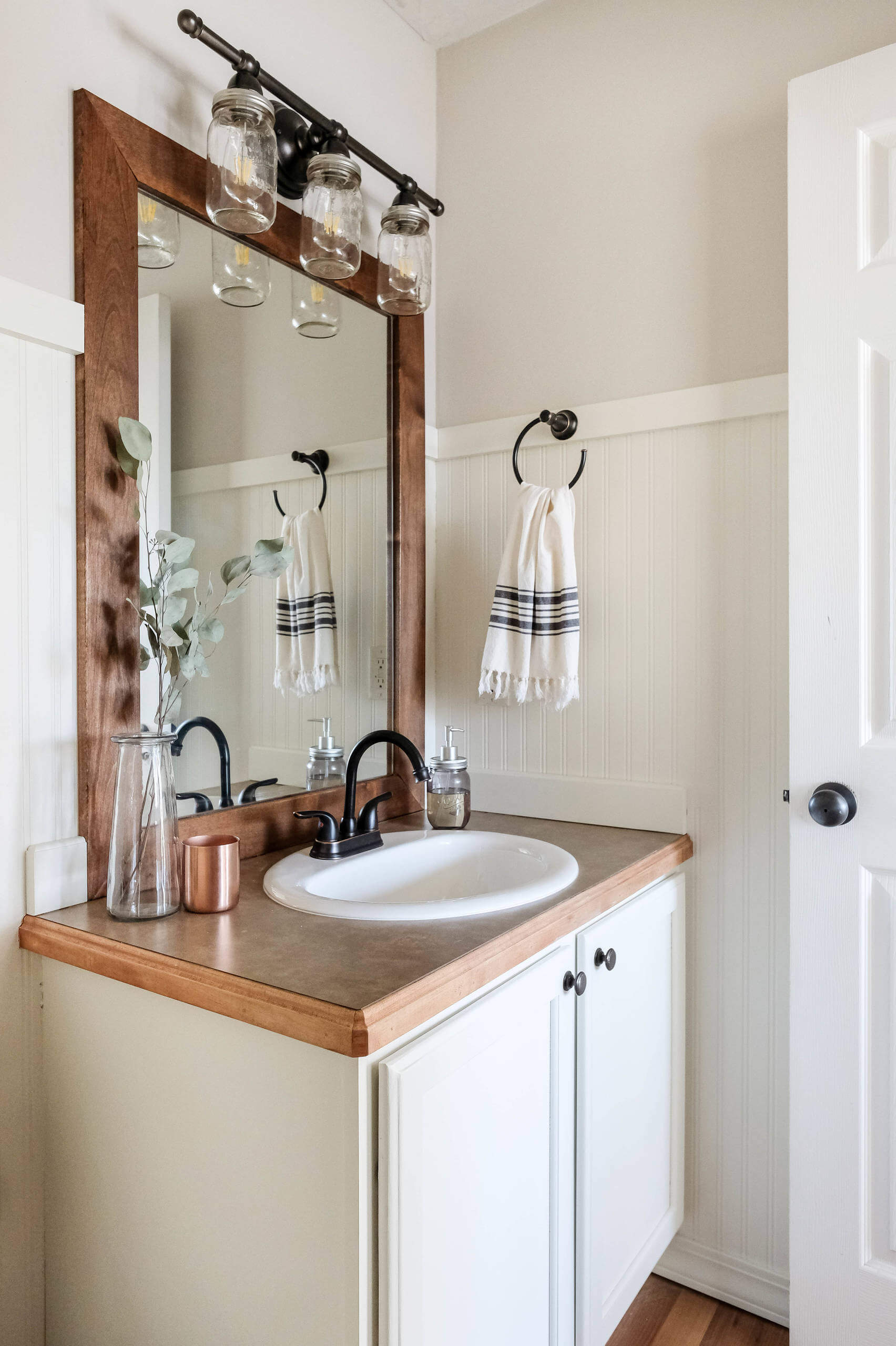 Down-Home Wood Themed Country Bathroom