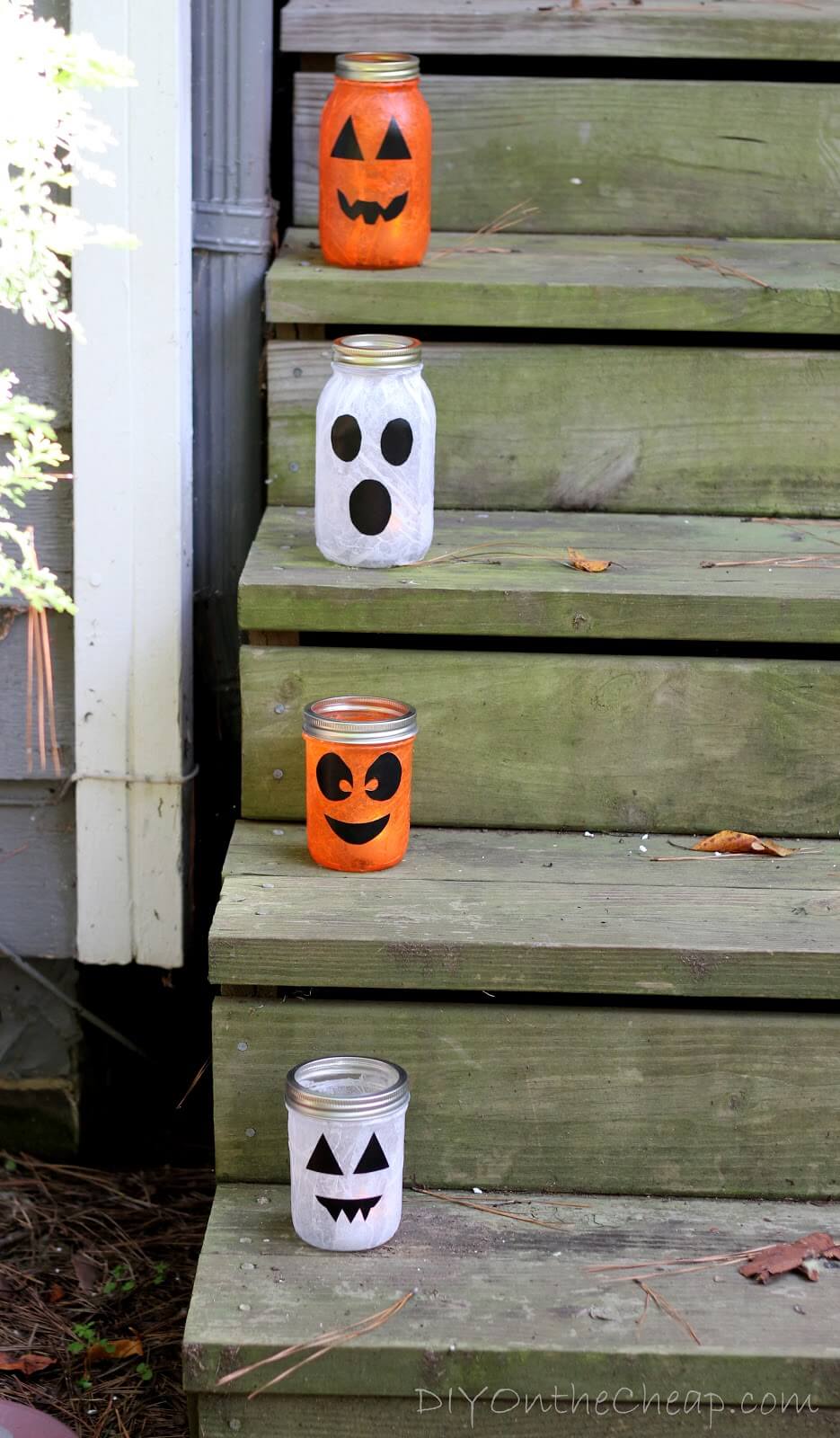 Jack O'Lantern Candle Holder Decorative Jars