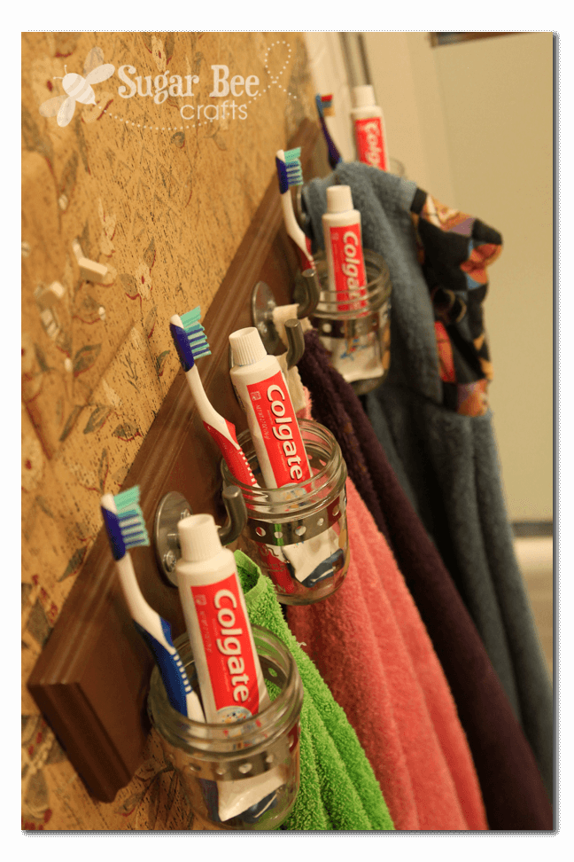 Keep Teeth and Towels Neat with a DIY Organizing Rack
