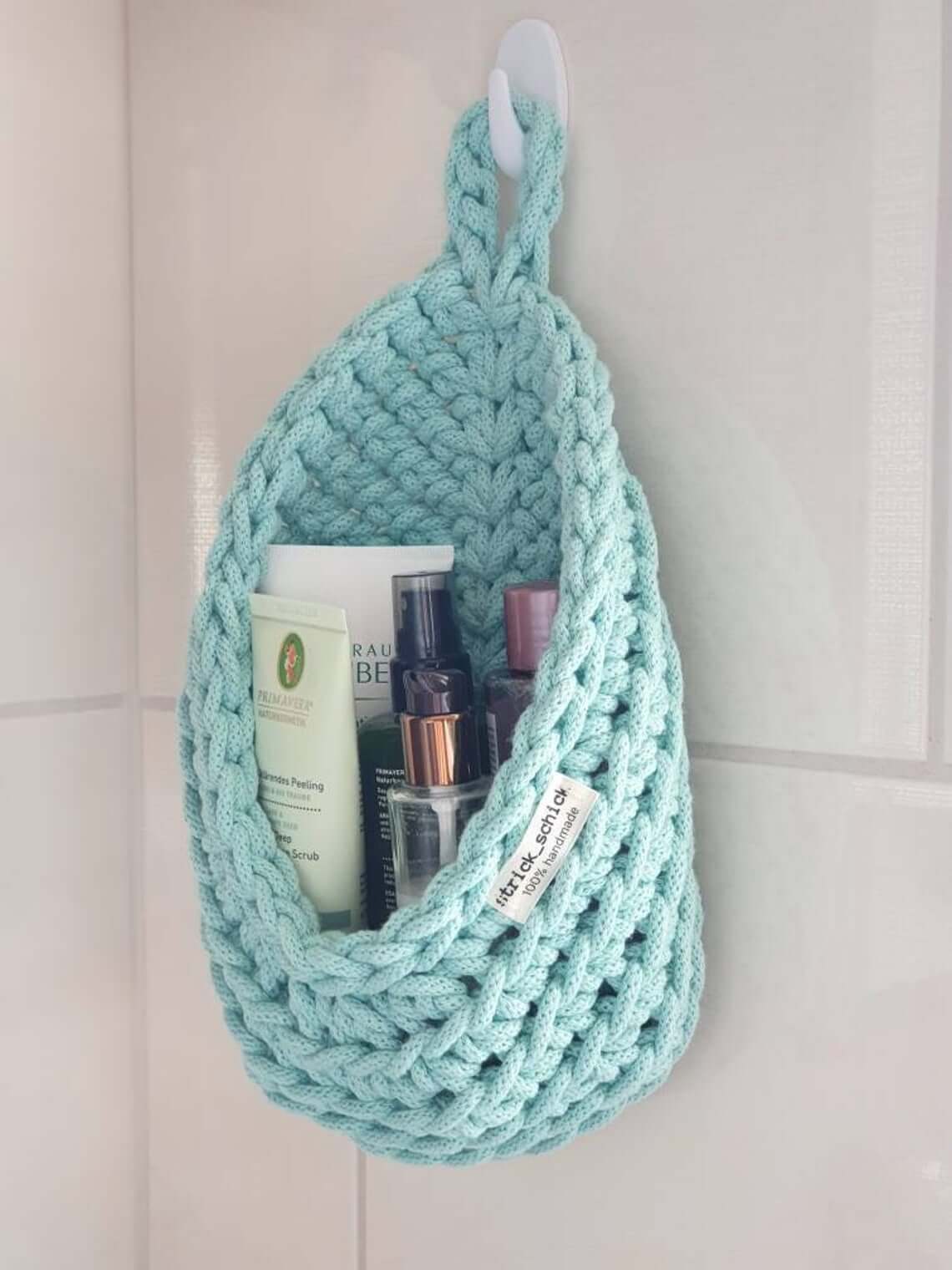 Handmade and Heartfelt Crocheted Shower Bag