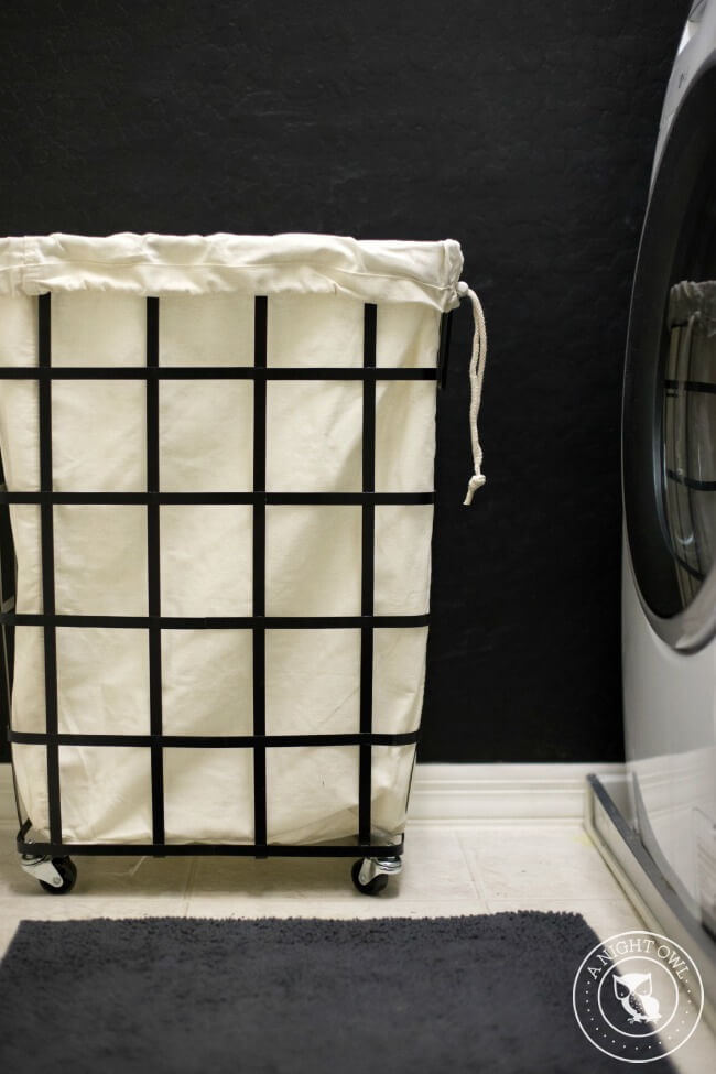 Retro Laundry Mat Style Laundry Cart