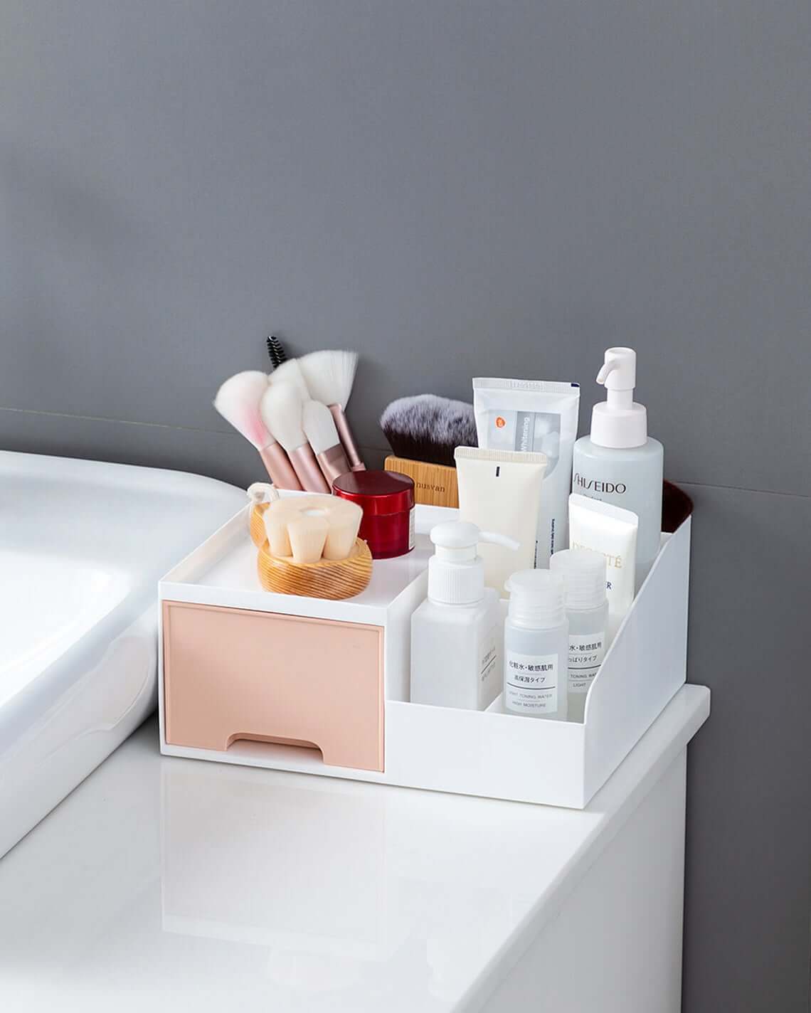 Sink side Cosmetic and Skincare Organizer