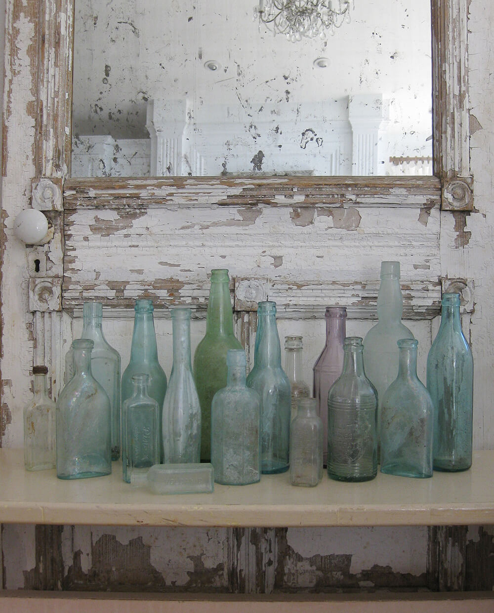 Set of Vintage Glass Bottles