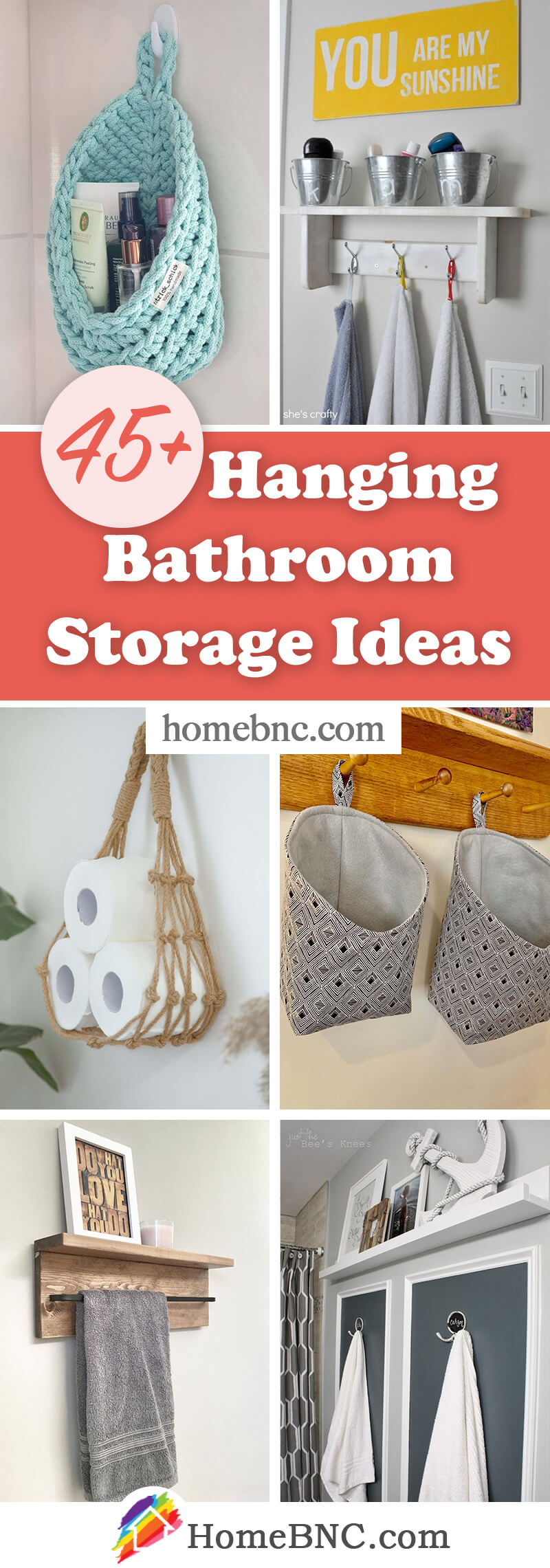 Hanging Bathroom Storage Ideas