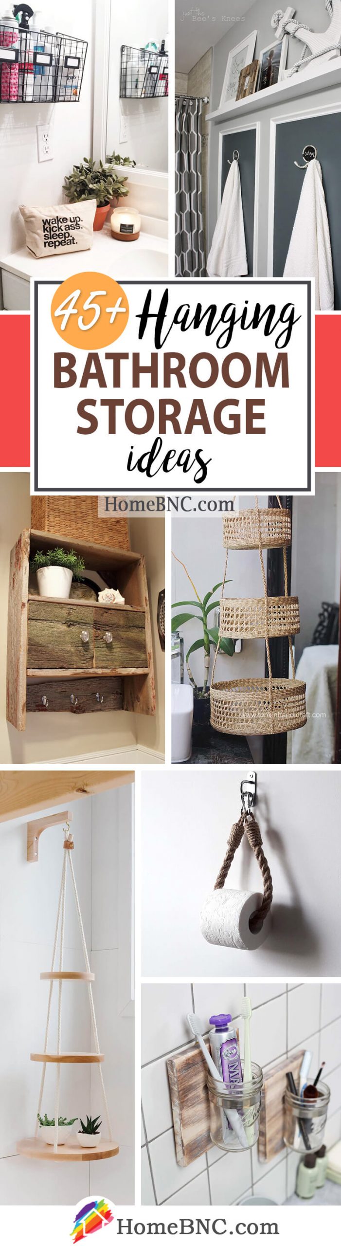 45+ Hanging Bathroom Storage Ideas for Maximizing Your Bathroom Space  Bathroom  basket storage, Small bathroom storage, Laundry room baskets