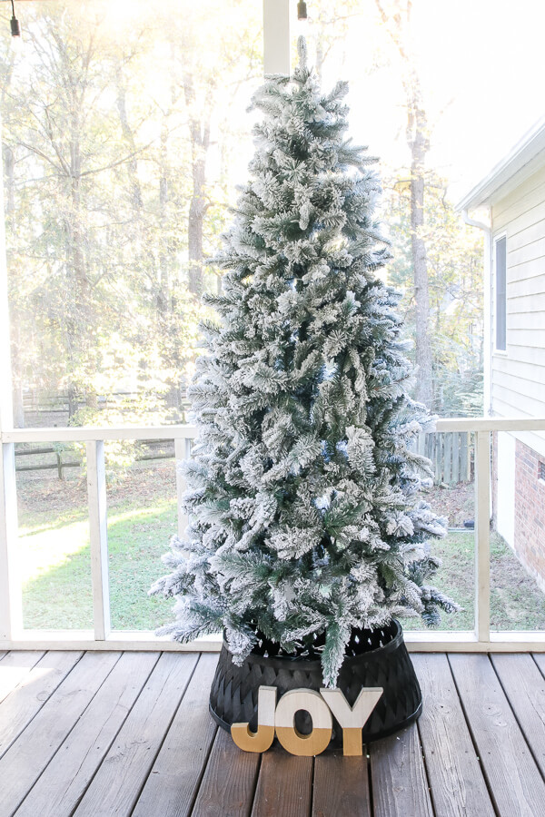 Fabulous and Festive Flocked Fir Artificial Tree