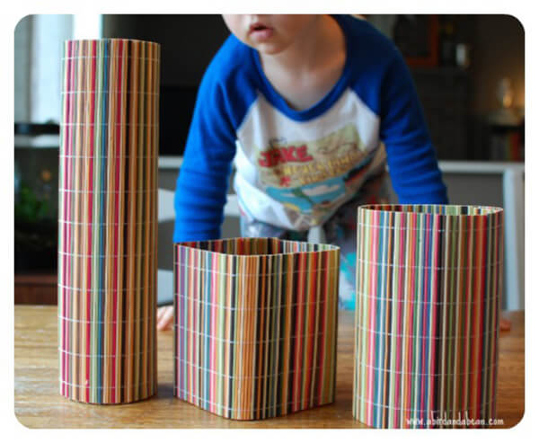 Colorful Containers Created from Bamboo